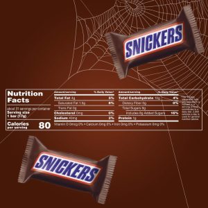 Fun Size Halloween Chocolate Candy Bars.