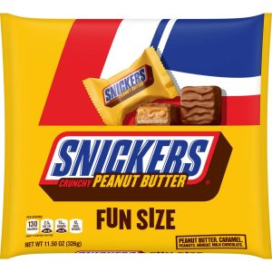 Snickers Peanut Butter Squared Fun Size Chocolate Candy Bars.