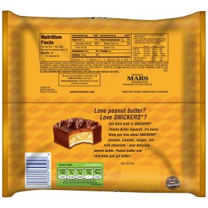 Snickers Peanut Butter Squared Fun Size Chocolate Candy Bars.